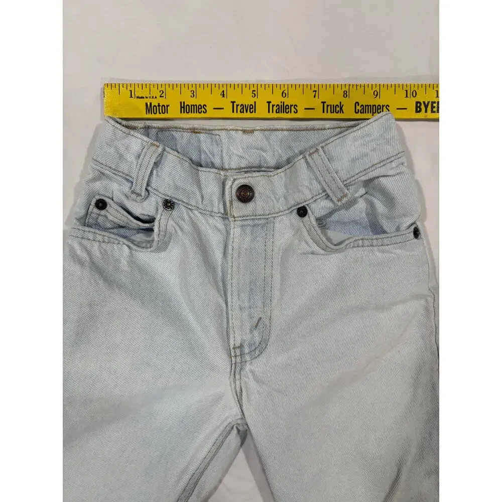 Vintage 90s 550 Levi’s Light Wash Denim Straight Leg Jeans Kids Size 9 Slim